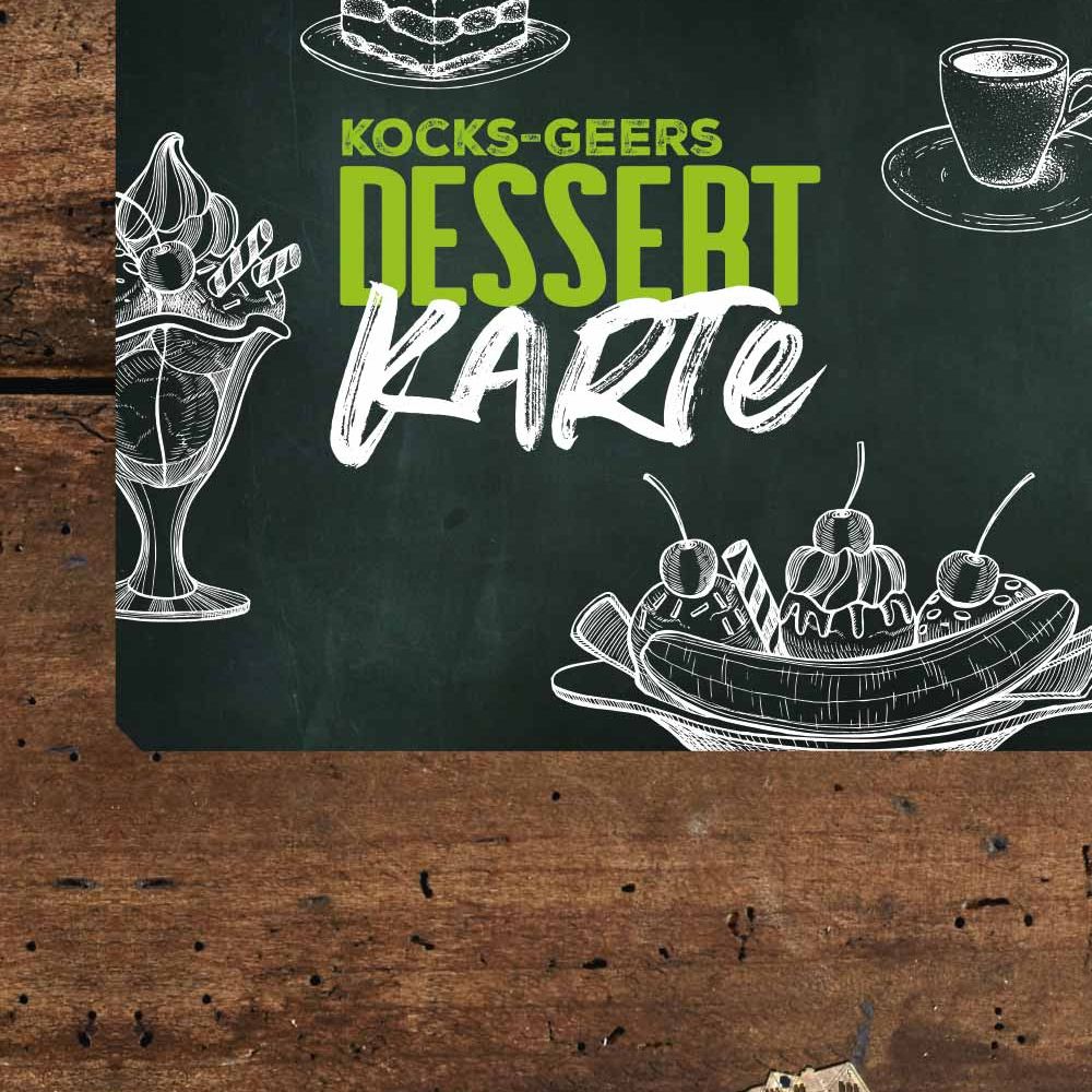 Dessertkarte Gasthaus Kock-Geers Seite 2